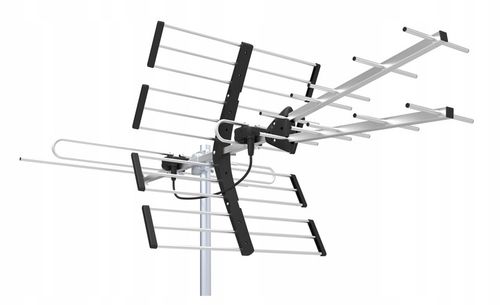 ANTENA Kierunkowa DVB-T2 Filtr LTE 4K 120km VHF UHF WSZYSTKIE MUX 8 na Arena.pl