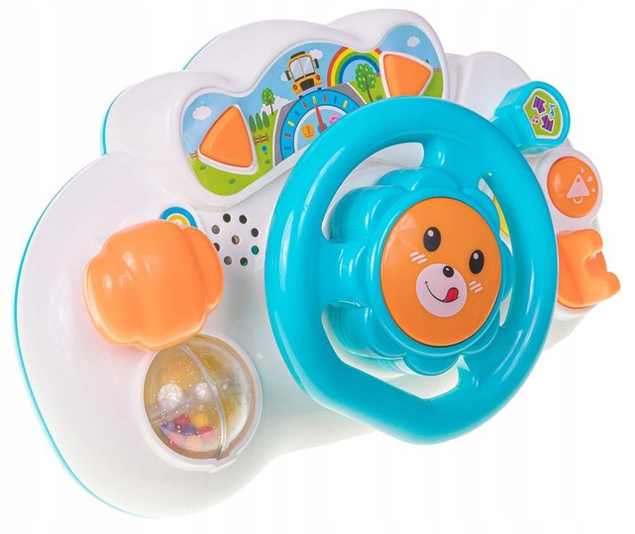 KIEROWNICA INTERAKTYWNA DLA DZIECKA NA WÓZEK MYZYKA ŚWIATŁA EDUKACJA zdjęcie 6