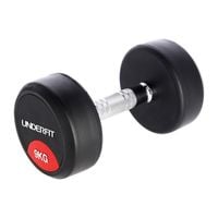 Hantla gumowana 9 kg UNDERFIT do ćwiczeń siłowych fitness