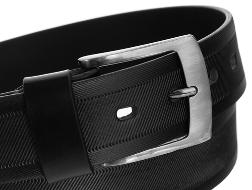 Skórzany pasek męski do garnituru klamra Rovicky na Arena.pl