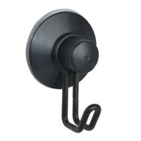 Wieszak haczyk łazienkowy na przyssawkę czarny mat - Yoka