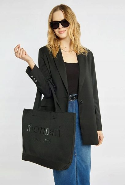 Monnari torebka shopper poliester czarny zdjęcie 6