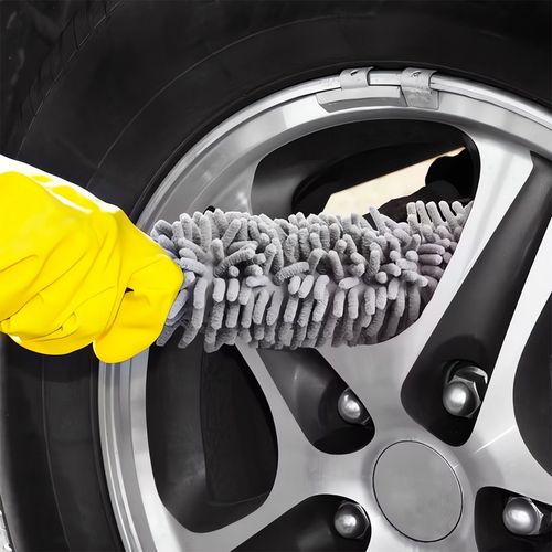 Zestaw Do Mycia Czyszczenia Osuszania Ręcznik Rękawica Szczotka Felg Auta na Arena.pl