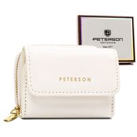 elegancki portfel damski z lakierowanej skóry ekologicznej - peterson