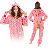 KOSTIUM ONESIE KIGURUMI CIEPŁA PIŻAMA JEDNOCZĘŚCIOWA KOMBINEZON NA ZAMEK S