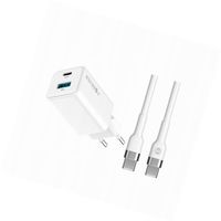 Szybka ładowarka GaN 45W USB-C z kablem do Xiaomi Redmi Note 9
