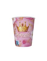KUBECZKI PAPIEROWE DAISY POL-MAK 8 SZTUK 250ML PINK PRINCESS CROWN