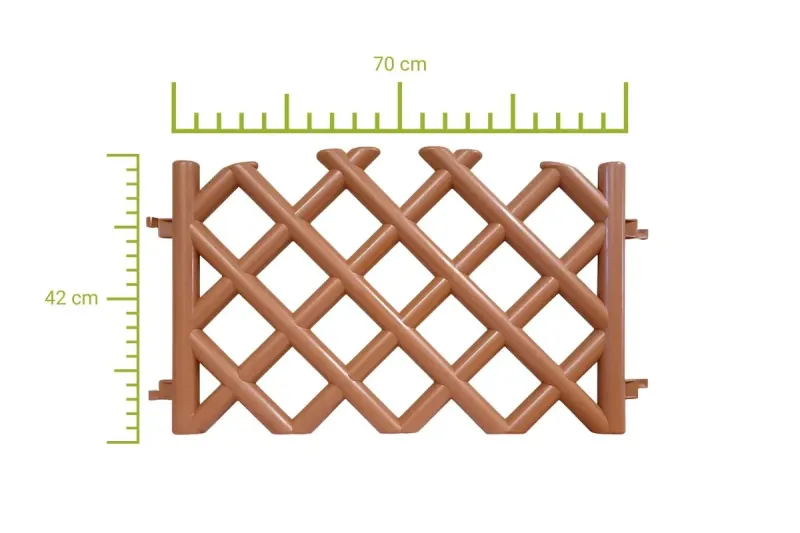 Płotek myśliwski 3,5 mb ceglasty (terakota) zdjęcie 3