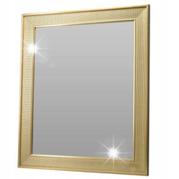 Lustro na ścianę ścienne złote prostokątne 49.5x59.5cm VILDE 568105
