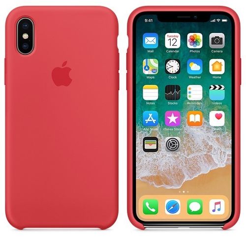 Apple iPhone X Silicone Case - Red Raspberry na Arena.pl