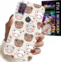 ETUI DO MOTOROLA MOTO G10 / G30 - MIŚ MISIE WZORY DLA NAJMŁODSZYCH + SZKŁO