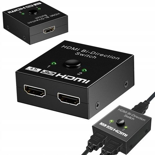 HDMI 2.0 SWITCH ROZDZIELACZ 2x DO 1 HDMI 4K BI-DIRECTION 2x1 SPLITTER na Arena.pl