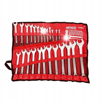 AWTOOLS KLUCZ KOMPLET PŁASKO-OCZKOWY 25szt. /6mm-32mm/MATOWE