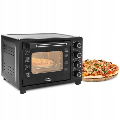 PIEKARNIK ELEKTRYCZNY 45L 2000W 250°C TERMOOBIEG ROŻNO GRILL na Arena.pl