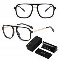 PILOTKI Okulary Zerówki do KOMPUTERA Blue Light UV OPRAWKI Flexy UNISEX