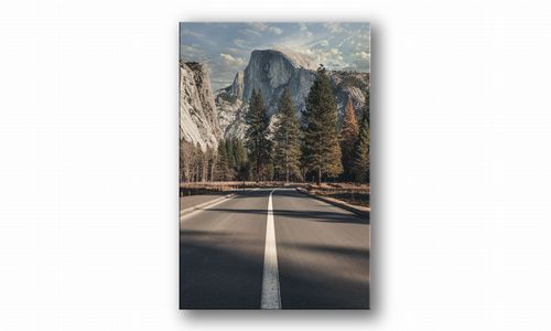 OBRAZ NA PŁÓTNIE 017 Droga pod górami 60x90cm na Arena.pl