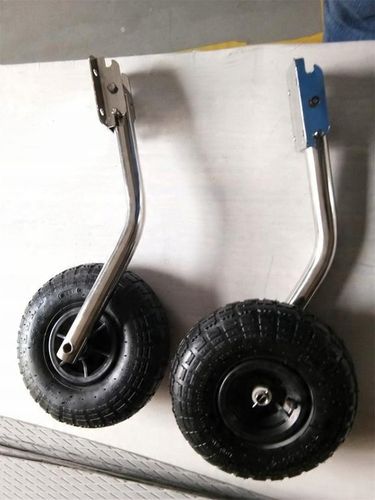 Koła slipowe do pontonu krzywe ( stal nierdzewna) na Arena.pl