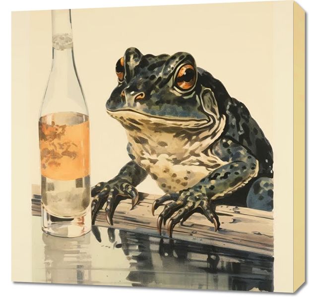 Obraz 70x70cm Refleksje Błotniaka zdjęcie 1