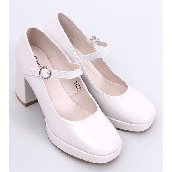 Czółenka na platformie Beige r.39 zdjęcie 5