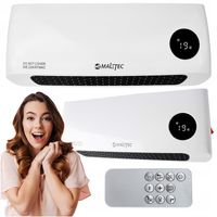 GRZEJNIK ELEKTRYCZNY KURTYNA POWIETRZNA MOCNY ENERGOOSZCZĘDNY 2000W PILOT