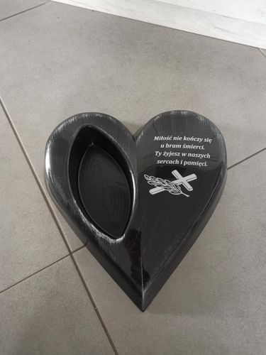 Stroik na grób cmentarz Kompozycja nagrobna funeralna SERCE Miłość... na Arena.pl