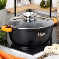 Garnek GRANITOWY nieprzywierający na gaz indukcję do piekarnika 28 cm 5,8L