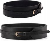 Pasek Damski Gorset Szeroki Guma Pas Skórzany Boho