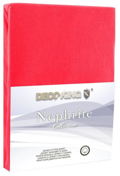 Prześcieradło DecoKing NEPHRITE RED 200-220+30 zdjęcie 1