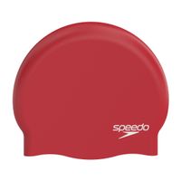 SPEEDO CZEPEK MOULDED SILC CAP AF/AM/AU RED 8-70984003