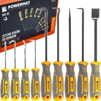 ZESTAW HACZYKÓW Z RĘKOJEŚCIĄ 9el. HAKÓW SKROBAKÓW DO ORINGÓW USZCZELEK HAK