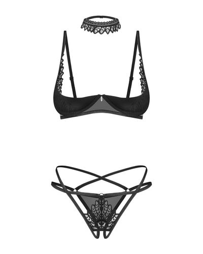 donarella komplet 3-częściowy otwarty xl/2xl obsessive na Arena.pl