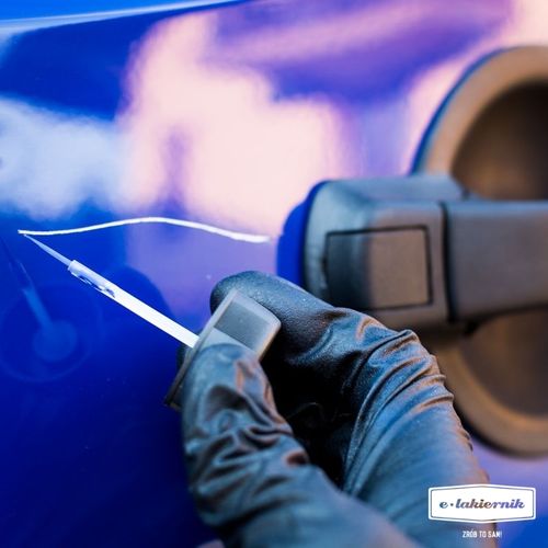 lakier zaprawka + bezbarwny zaprawkowy samochodowy opel 163 lichtsilber na Arena.pl