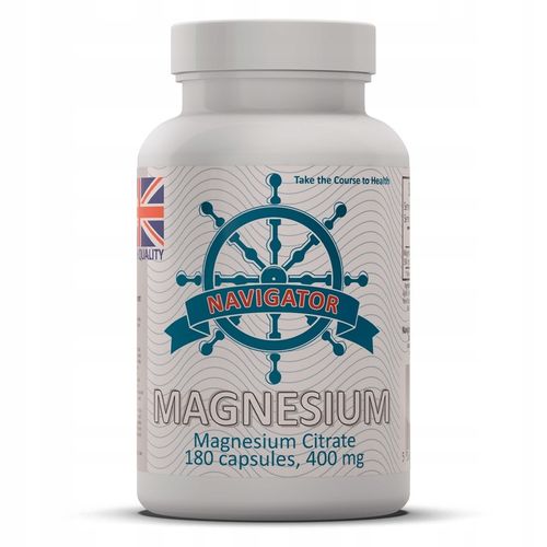 MAGNESIUM Cytrynian Magnezu 400mg NAVIGATOR 180tab na Arena.pl