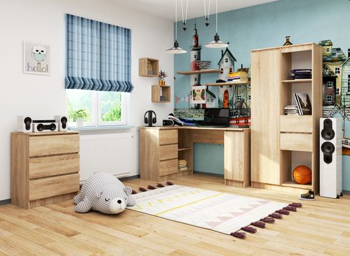 BIURKO NAROŻNE B20 155 cm LEWE SONOMA na Arena.pl