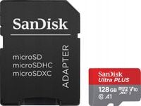Karta pamięci SANDISK Ultra Plus microSDXC 128GB + Adapter