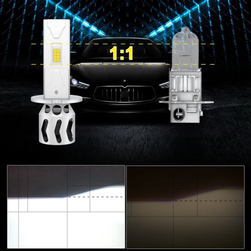 ŻARÓWKI LED H3 XSTORM 1 DO 1 WIĘCEJ ŚWIATŁA SLIM DOPASOWANE na Arena.pl