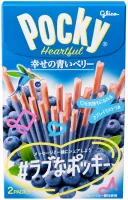 Paluszki Pocky Heartful Blueberry w kształcie serca 54,6g - Glico