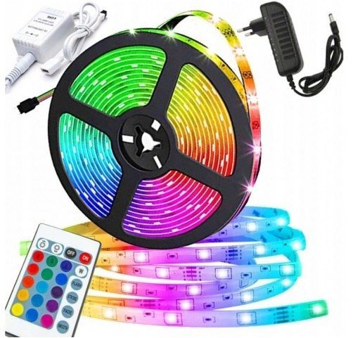 Taśma LED SMD 3528 5m wodoodporna multikolor pilot zdjęcie 1