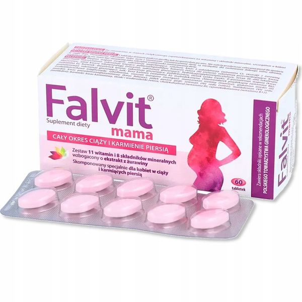 Falvit Mama 30 tabletek dla kobiet w ciąży zdjęcie 1