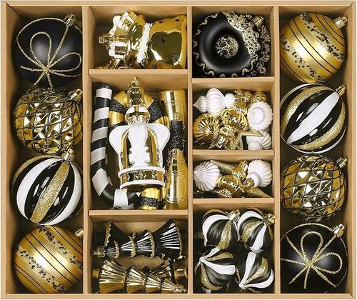 70 sztuk zestaw ozdób choinkowych nietłukące plastikowe bombki na choinkę na Arena.pl