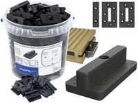 KLIPSY MONTAŻOWE DO DESEK KOMPOZYTOWYCH WPC UKRYTY MONTAŻ 100SZT. H