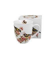 KUBEK PORCELANOWY DUO SIKORKI NA PREZENT 400 ML