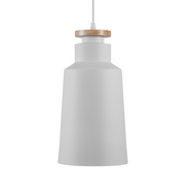 Lampa wisząca metalowa biała NEVA