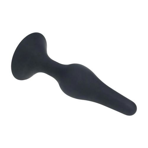 Slim Silicone Anal Plug - M - Black na Arena.pl