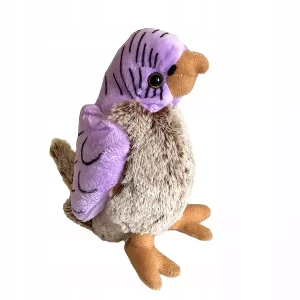 Papuga fioletowa 17cm zdjęcie 1