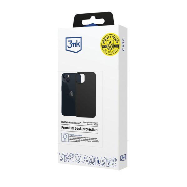 apple iphone 14 plus - 3mk hardy magsilicone graphite zdjęcie 8