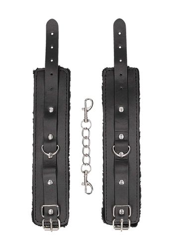 Plush Bonded Leather Hand Cuffs - With Adjustable Straps na Arena.pl