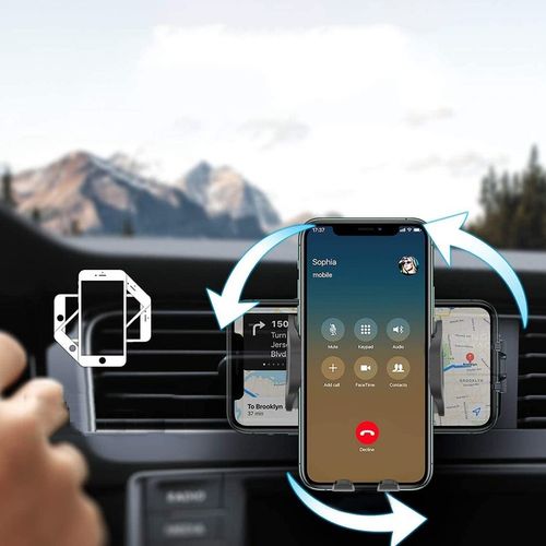 UCHWYT WIESZAK NA TELEFON NA KRATKĘ WYLOT POWIETRZA DO SAMOCHODU Z PRZYCISK na Arena.pl