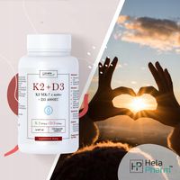 K2 MK-7 200µg+D3 4000IU 100µg w oleju MCT 120 kaps