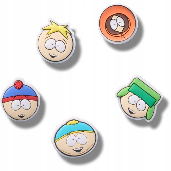 Crocs Przypinki Ozdoby Piny Charms Jibbitz Tiny South Park 5pc zdjęcie 1